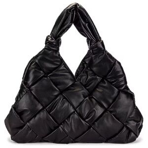 BOTTEGA VENETA Padded Lock Lambskin Leather Bag